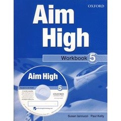 Bundanjai (หนังสือคู่มือเรียนสอบ) Aim High 5 : Workbook +CD (P)