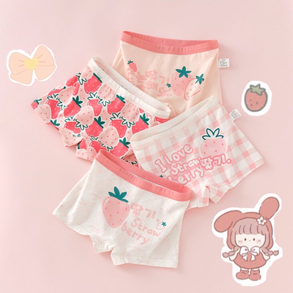 PRETTY BABY กางเกงในเด็กผู้หญิง (1-14ปี) ชุดชั้นในเด็กหญิง ผ้าคอตตอนนุ่ม กางเกงในระบายอากาศได้ดี(776)