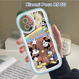 สําหรับ Xiaomi Poco X5 X4 Pro 5G X4 NFC X4 GT F4 เคสโทรศัพท์มือถือแบบนิ่ม กันกระแทก กันรอยกล้อง ลายมิกกี้เมาส์ แฟชั่น