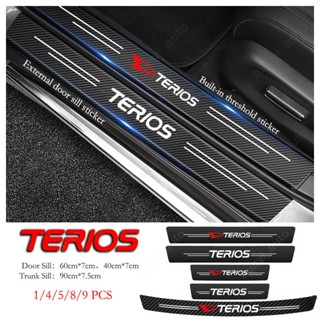 Daihatsu Terios สติกเกอร์คาร์บอนไฟเบอร์ ป้องกันรอยขีดข่วน สําหรับติดขอบประตูรถยนต์ Terios G2 J200 F700 2006-2016 G3 F800 F850 2017-2023