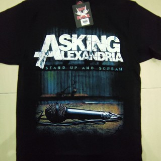 เสื้อยืดแขนสั้น พิมพ์ลาย Asking Alexandria 1 Hot Rock สําหรับผู้ชาย