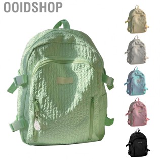 Ooidshop Girls Backpack  Multifunction Large  Pure Color Fluent Zipper School Backpack Breathable  for School for Girls