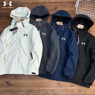 Under Armour100% เสื้อแจ็กเก็ตลําลอง มีฮู้ด มีซิป กันน้ํา อเนกประสงค์ สําหรับผู้ชาย ผู้หญิง เหมาะกับการออกกําลังกาย ขี่จักรยาน เล่นกีฬา กลางแจ้ง