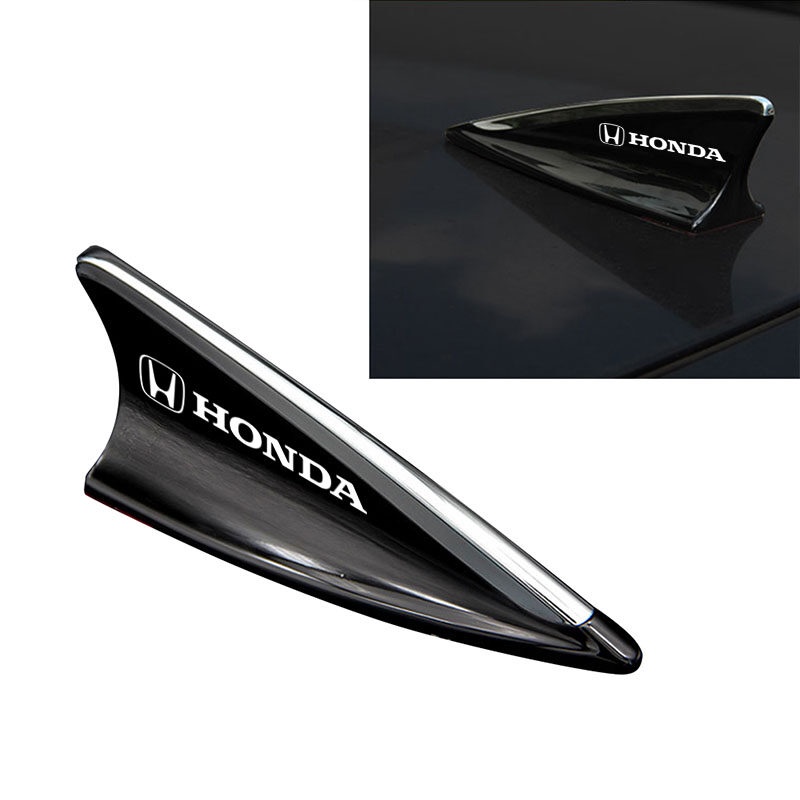 เสาอากาศ รูปครีบฉลาม สีเงิน สีดํา สีขาว สําหรับ Honda Civic HR-V Accord City jazz BRV MOBILIO CRV BRIO