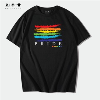 เสื้อสกรีนลาย PRIDE LGBT เสื้อยืดคอกลม พร้อมส่ง