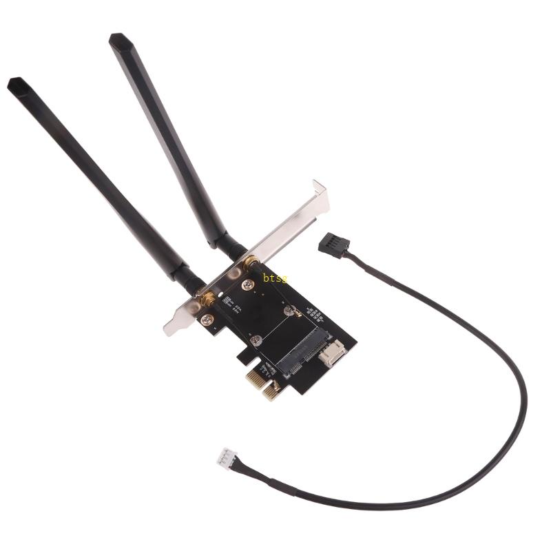 Bt อะแดปเตอร์แปลง Mini PCI-Express เป็น PCIE X1 สําหรับ Mini PCI-E Wifi