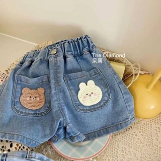 Childrens Clothing Girls Denim Shorts Outer Wear Summer Thin 2023 New Baby Pants Baby Girl Hot Pants Western Style vPfZ