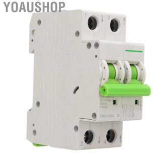 Yoaushop DC Miniature Isolator  Solar PV System Circuit Breaker 2P 550V Quick Trip  for Control