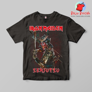 เสื้อยืด พิมพ์ลาย IRON MAIDEN GENJUTSU พรีเมี่ยม สําหรับเด็กผู้ชาย และผู้หญิง อายุ 1-9 ปี