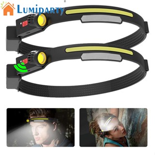 Lumiparty ไฟหน้า Led อเนกประสงค์ กันน้ํา แบบชาร์จไฟได้ สําหรับตกปลากลางแจ้ง