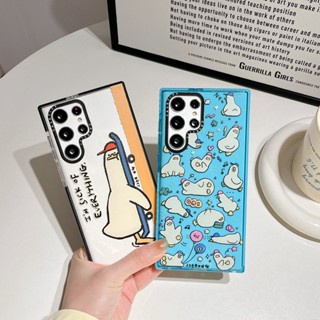 ของแท้ เคสโทรศัพท์มือถือแบบนิ่ม ลาย IM SICK OF EVERYTHING Casetify DUCKS สําหรับ Samsung Galaxy S23 S22 S21 Plus Ultra