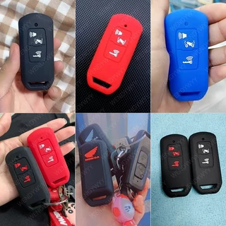เคสกุญแจรีโมตซิลิโคน 2 ปุ่ม สําหรับรถจักรยานยนต์ Honda Scoopy 2023 ADV 160 PCX 160 Vario 160 125 Forza 350 Lead 125 Vision Airblade