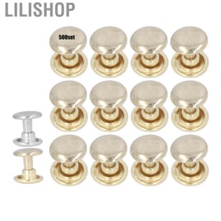 Lilishop Leather Rivets  Metal Studs Rivets  Coating Round Comfortable  for  Straps