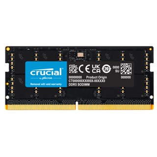 Crucial หน่วยความจําแล็ปท็อป แรม DDR5 16GB 32GB 5200MHz 5600MHz 1.1V 262-Pin สําหรับโมดูลโน้ตบุ๊ก SO-DIMM