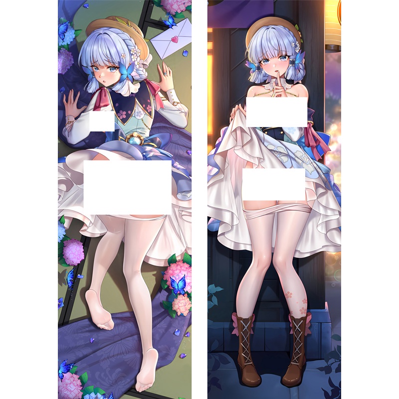 หมอนรองศีรษะ Genshin Impact Kamisato Ayaka Dakimakura 50 *150ซม