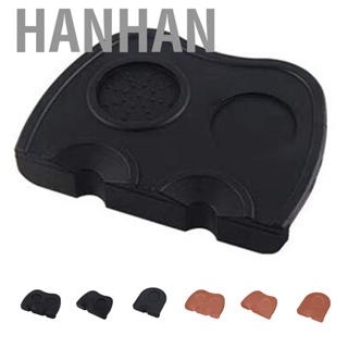 Hanhan Coffee Press Pad  Grade Silicone Odorless Double Groove Coffee Tamper Mat for Home Cafe