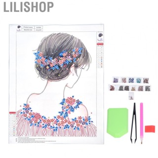 Lilishop Rhinestone Painting Kits Rhinestone Painting Girl Back View for Living Room Decor