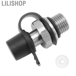 Lilishop CO2 Inflation Connector  Male Polishing Safe Stainless Steel Good Sealing Corrosion Resistant Soda Water Inflation Connector with Gasket for Indoor Outdoor