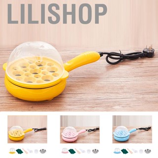 Lilishop Multifunctional 2 in 1 Egg Cooker Non Stick Egg Frying Pan Egg Boiler Automatic Off Egg Boiler Machine for Home Dormitory