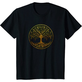 ขายดี Yggdrasil เสื้อยืด ลายต้นเซลติก ตํานานนอร์ส 275238