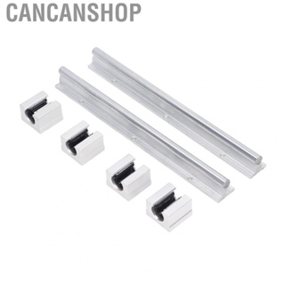 Cancanshop Guide Rail Slide Block Set Low Friction Strong Bearing  Linear Motion Guide Rail for Accuracy Machinery