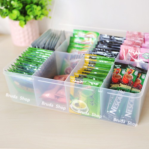 กล่องเก็บของ 8 ช่อง (ปรับช่องไม่ได้) กลาองใว่ของ กล่องแบ่งช่อง แบรนด์ Keyway รุ่น TFL-008