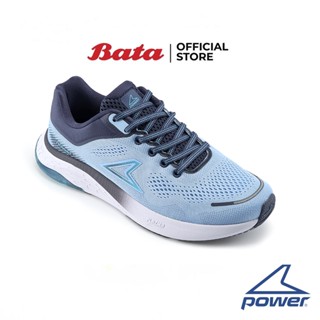 Bata บาจา POWER รองเท้ากีฬาวิ่ง แบบผูกเชือก สำหรับผู้หญิง รุ่น Plazma Gel 500 สีฟ้าอ่อน 5189144 สีดำ 5189144