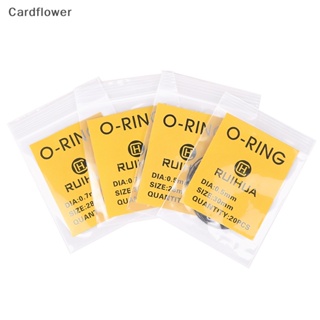 &lt;Cardflower&gt; ปะเก็นโอริงยาง กันน้ํา 0.5 0.7 มม. สําหรับซ่อมแซมนาฬิกาข้อมือ ลดราคา 200 ชิ้น