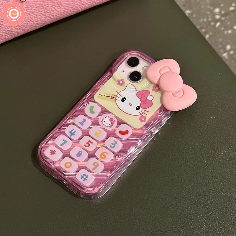 เคสโทรศัพท์มือถือ แบบนิ่ม ลายการ์ตูนคิตตี้ 3D สําหรับ IPhone 11 XR 7Plus 13 14 12 Pro MAX 7 8 6 6S Plus X XS MAX SE 2020