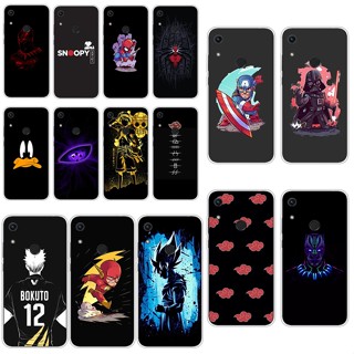 H2 Honor 8a เคส TPU นิ่ม ซิลิโคน ป้องกัน เคสโทรศัพท์ เคสโทรศัพท์ สีดํา