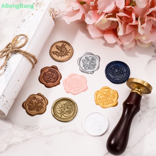 Abongbang สติกเกอร์ตราประทับขี้ผึ้ง สีแคนดี้ สไตล์วินเทจ สําหรับตกแต่งสมุดภาพ ซองจดหมาย งานแต่งงาน DIY 10 ชิ้น