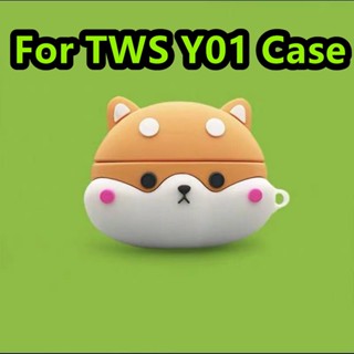 【พร้อมส่ง】เคสหูฟัง แบบนิ่ม ลายการ์ตูนน่ารัก สไตล์วินเทจ สําหรับ TWS Y01 TWS Y01