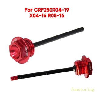 Fun แท่งวัดน้ํามันเครื่องยนต์ CNC สําหรับ CRF250R04-19 CRF450R05-16