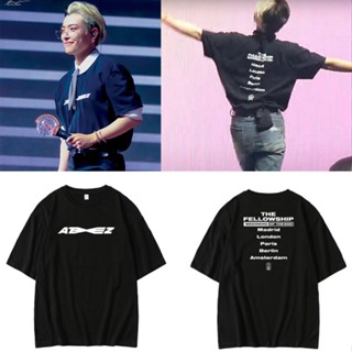 มีความสุข Pre เสื้อยืด ATEEZ คอนเสิร์ต THE FELLOWSHIP