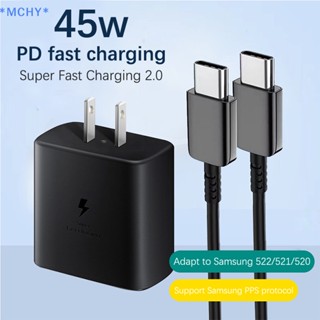 Mchy&gt; ใหม่ ของแท้ ที่ชาร์จเร็วมาก สําหรับ Samsung PD 45W Galaxy S22 S23 S21 S20