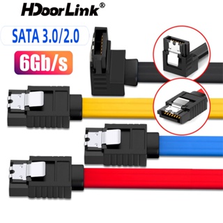 Hdoorlink Sata 3.0 ตัวแปลงการเชื่อมต่อสายเคเบิลข้อมูล สําหรับฮาร์ดดิสก์ไดรฟ์ SSD HDD 6Gb ความเร็วสูง Sata III สายเคเบิลอะแดปเตอร์ ส่งสัญญาณ