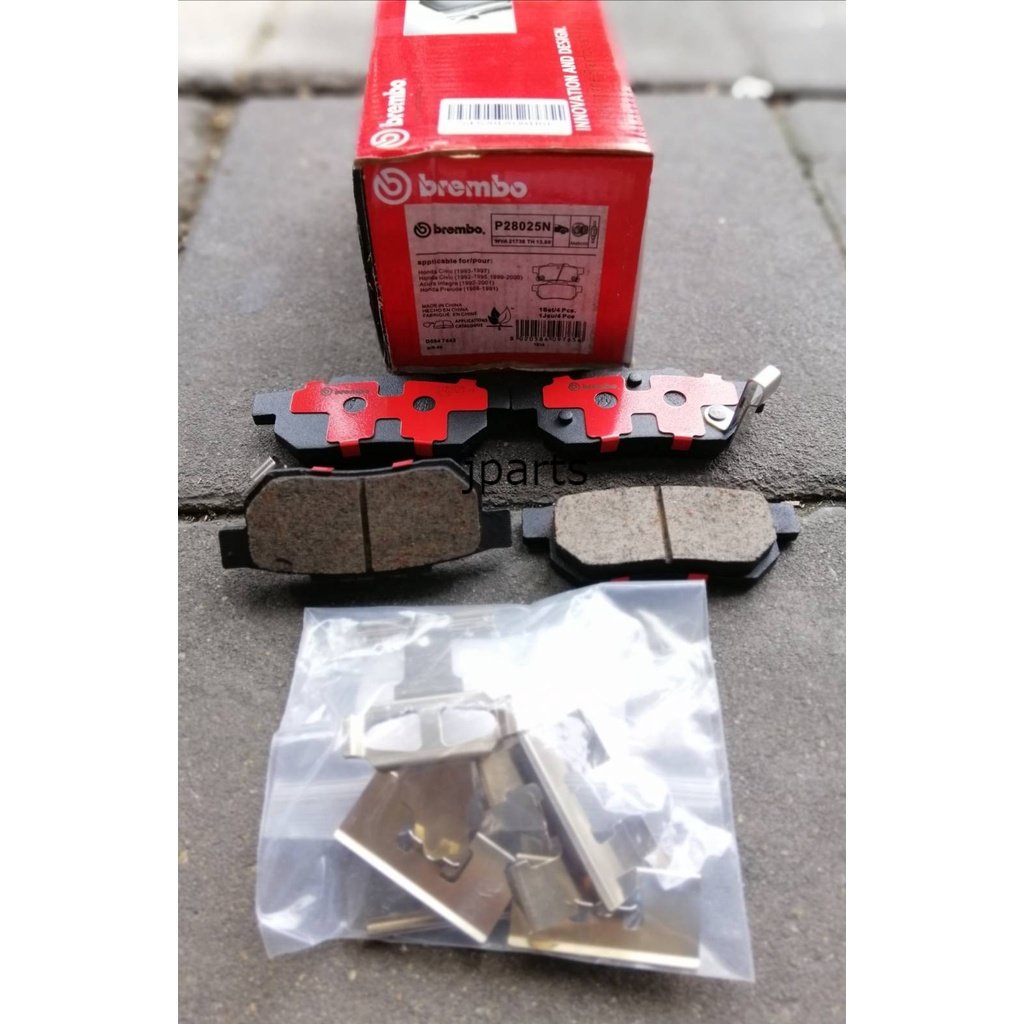 ผ้าดิสเบรคหลังHonda brembo JAZZ GD 1. city zx (แมลงสาบ) ปี 02-07 JAZZ GE 1.5 vtec, city 1.5 ปี 08-13