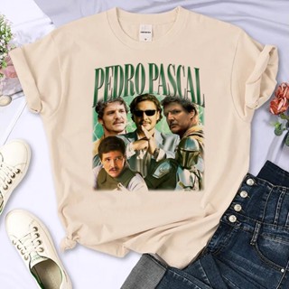 เสื้อยืด พิมพ์ลายอนิเมะ Pedro Pascal y2k สไตล์ญี่ปุ่น สําหรับผู้หญิง