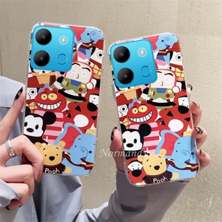 พร้อมส่ง เคสซิลิโคนนิ่ม ลายการ์ตูนน่ารัก กันกระแทก สําหรับ Infinix Note 30 Pro VIP 30i Hot 30 Play NFC Smart 7 HD Plus 4G 5G