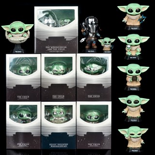 ตุ๊กตาฟิกเกอร์ Star Wars Yoda Baby Mandalorian ของเล่นสําหรับเด็ก