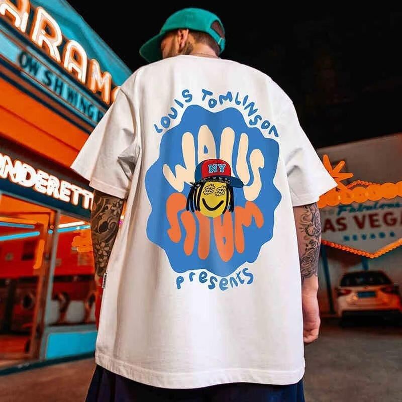 MNO.9 T-Shirt T168 T194 เสื้อยืด 9 ลาย เสื้อยืดลายกราฟฟิก ญี่ปุ่นแบรนด์อินเทรนด์บุคลิกภาพ Hip-Hop พิ