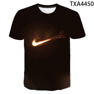 เสื้อยืดแขนสั้น พิมพ์ลาย N1KE 3D PRIA Just DO IT GOLD สําหรับผู้ชาย และผู้ใหญ่