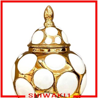 [Shiwaki1] ขวดโหลเซรามิค พร้อมฝาปิด สําหรับใส่ขิง ตกแต่งโต๊ะ