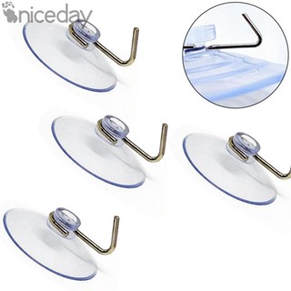 #NICEDAY-Hook 4PCS Diameter 3cm New Suction Cup 2mm Round Strong Suction