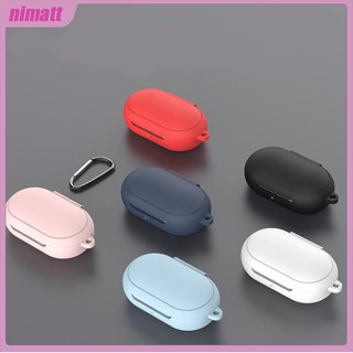 Ni กระเป๋าเคสซิลิโคน พร้อมหัวเข็มขัด สําหรับ Samsung Galaxy Buds+