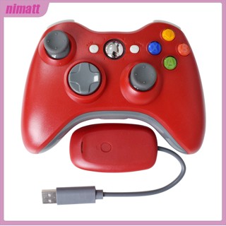 Ni จอยสติ๊กควบคุมเกมไร้สาย บลูทูธ พร้อมตัวรับสัญญาณ 2.4g สําหรับ Xbox360