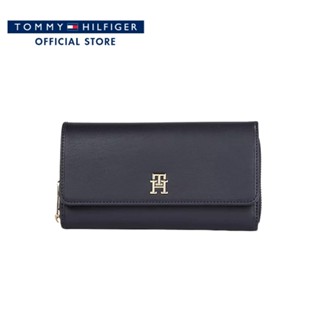 Tommy Hilfiger กระเป๋าสตางค์ผู้หญิง รุ่น AW0AW14900 DW6 - สีกรมท่า