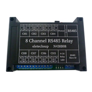 Rr UART สวิตช์พอร์ตอนุกรม พร้อมรีเลย์ 8 ช่อง RS485 สําหรับระบบควบคุมอุตสาหกรรม