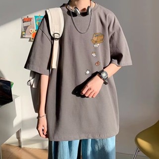 O.O Fashion เสื้อยืด oversize 2023 เสื้อยืดผู้ชาย 27Z062114