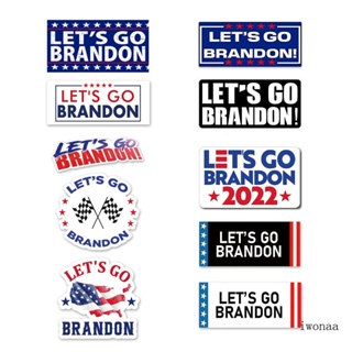 Iwo สติกเกอร์ LET S GO BRANDON กันน้ํา ของขวัญสําหรับผู้ใหญ่ วัยรุ่น เด็กผู้หญิง ผู้ชาย